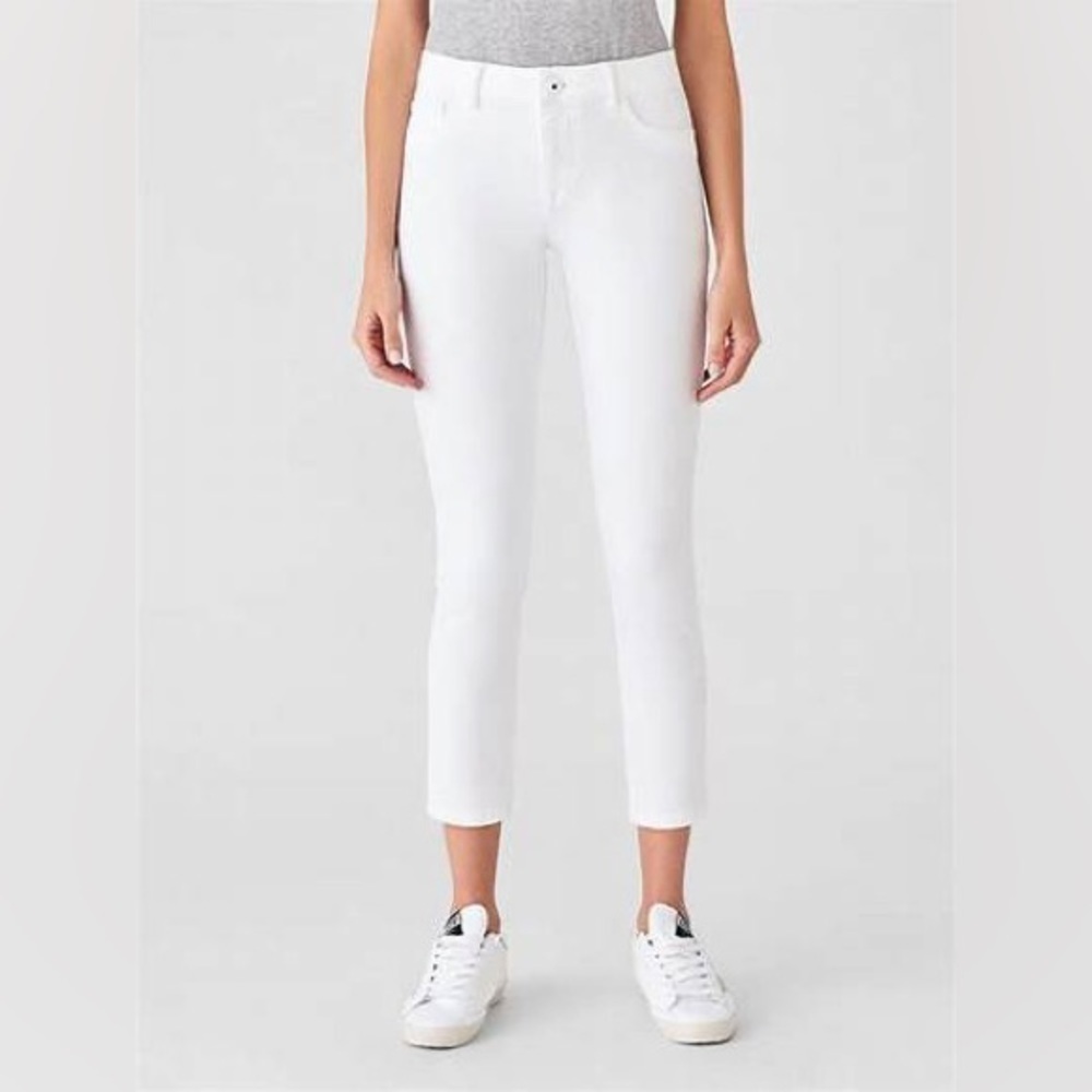 Florence Crop Mid Rise Skinny | Zipper at ankle